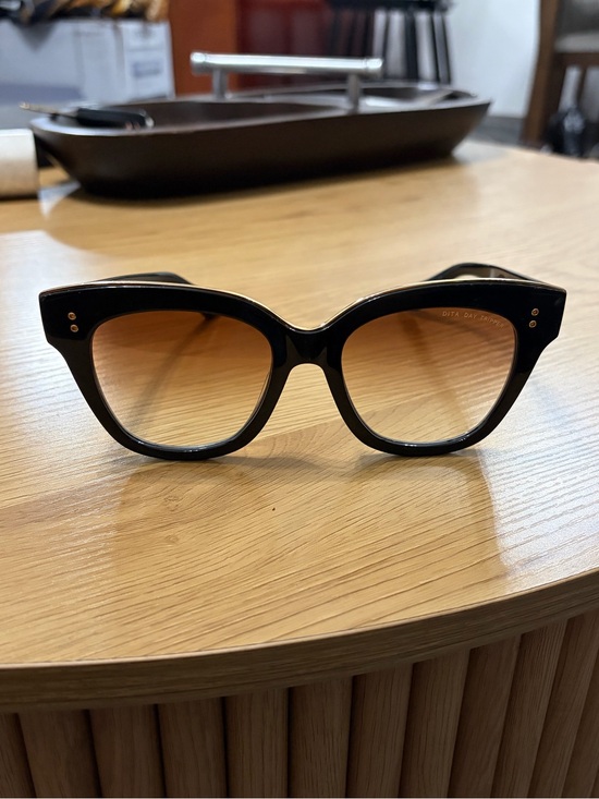 DITA Black Day Tripper Sunglasses with Gold Trim Gradient Lenses Made in Japan main image 12